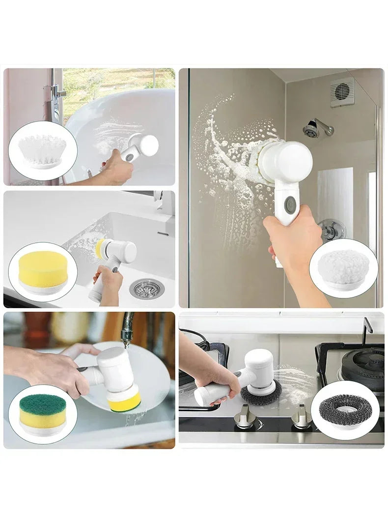 DomoStil™ Cordless Electric Cleaning Brush - Magic Brush 5 in 1