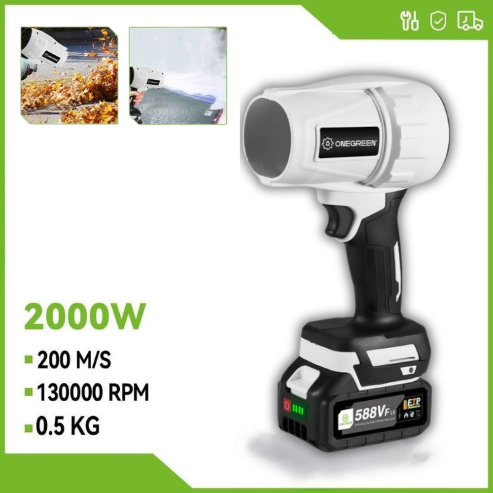 Compact blower with 30,000 rpm turbo motor