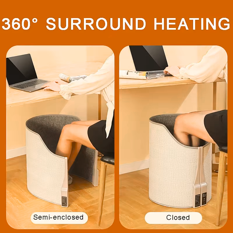 DomoStil™ Electric Feet Heater Digital Display Folding Portable Adjust