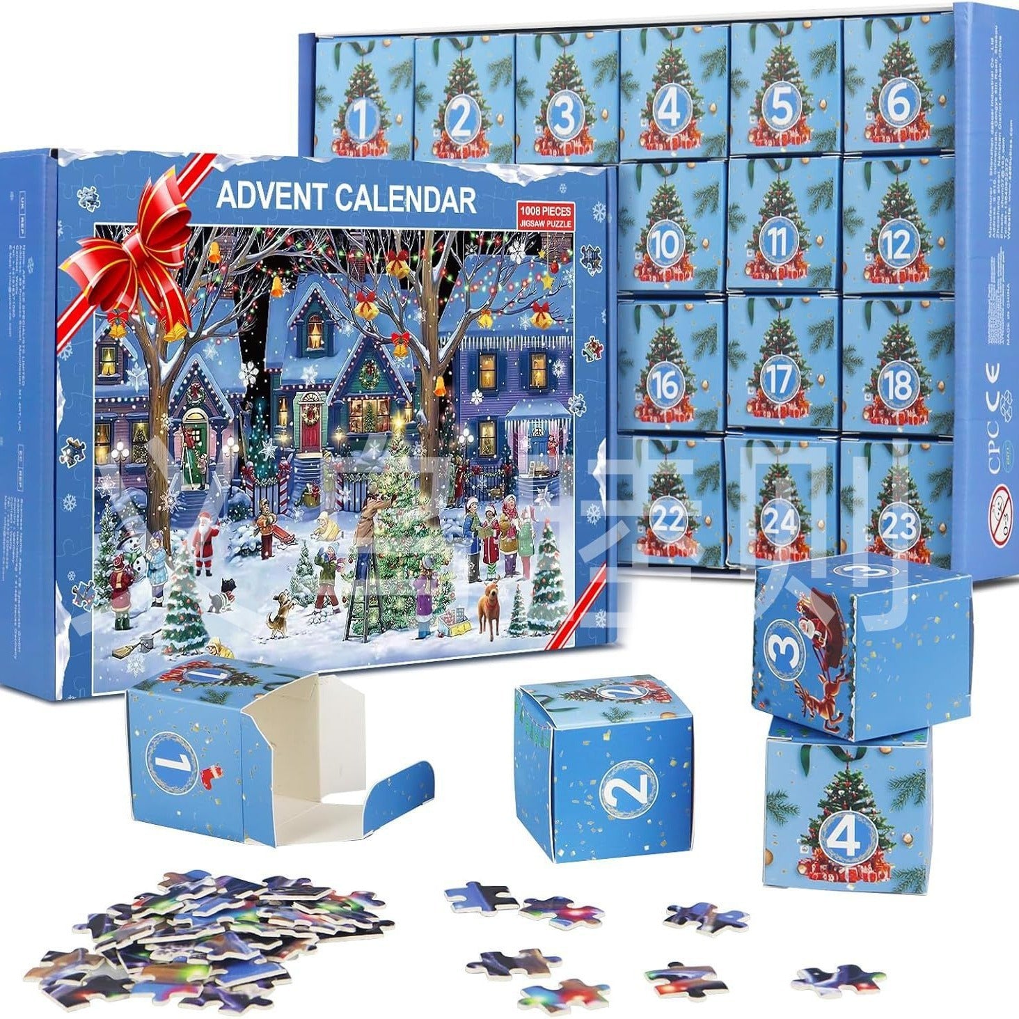 New 25 Boxes Christmas Advent Calendar Puzzle