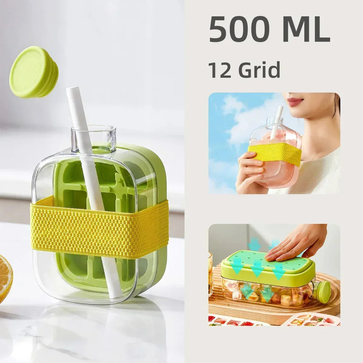 DomoStil™2-in-1 Ice Cube Bottle