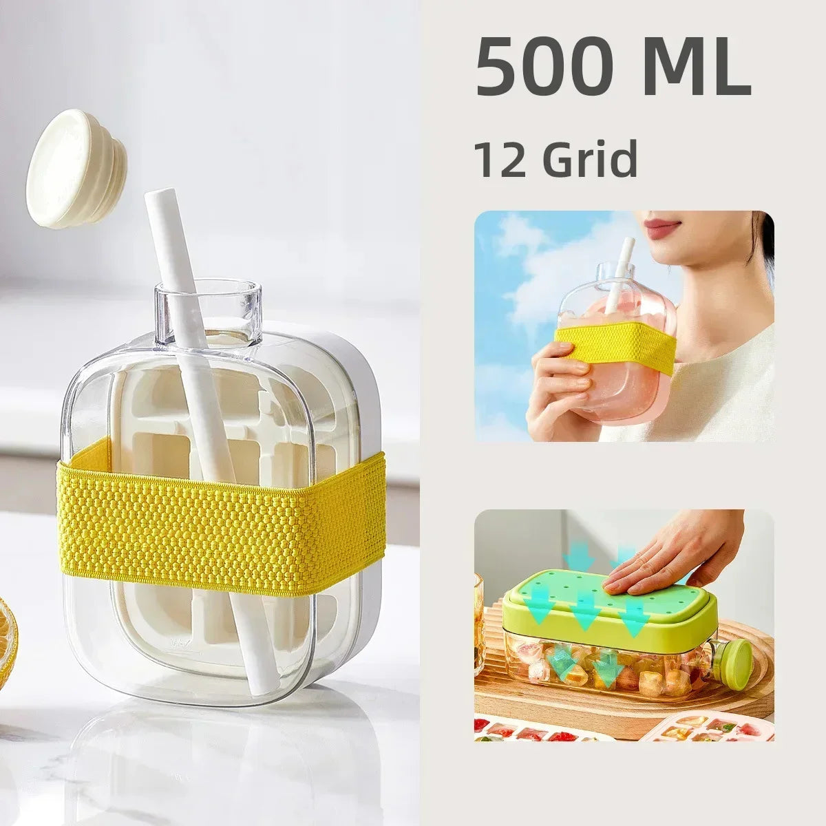 DomoStil™2-in-1 Ice Cube Bottle