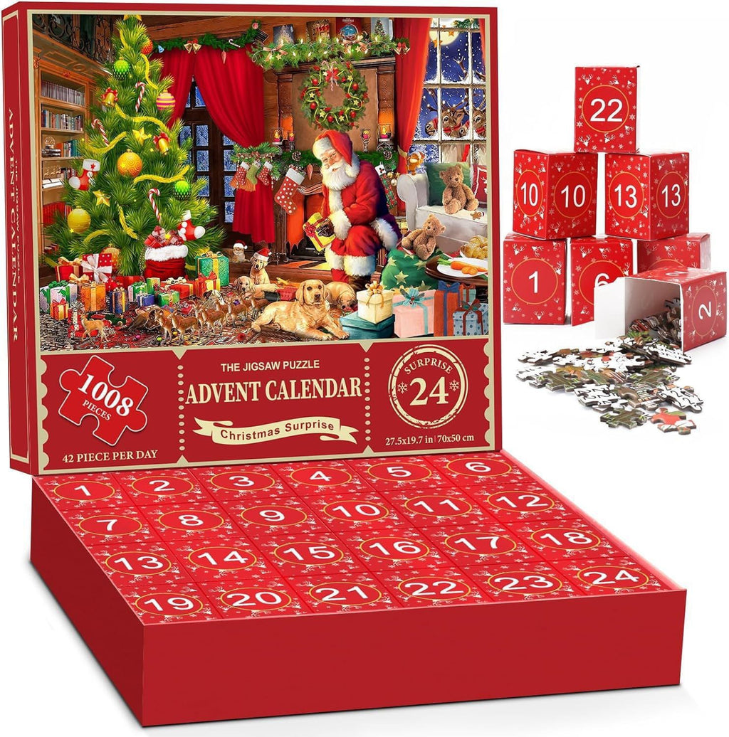 New 25 Boxes Christmas Advent Calendar Puzzle
