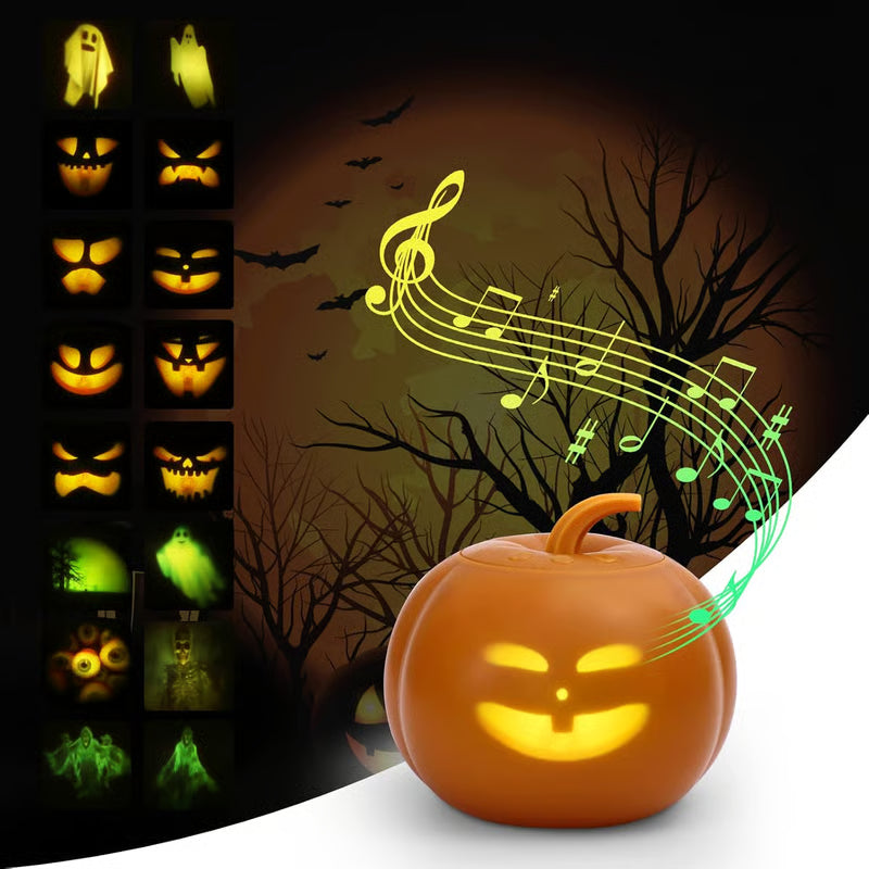 A Halloween horror pumpkin that can talk and sing