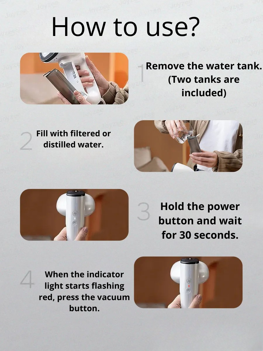 DomoStil™ Steamer Iron With Built-in Suction
