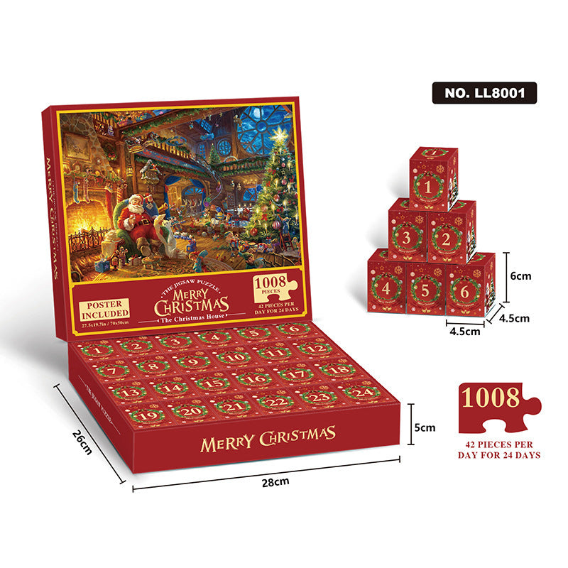 New 25 Boxes Christmas Advent Calendar Puzzle