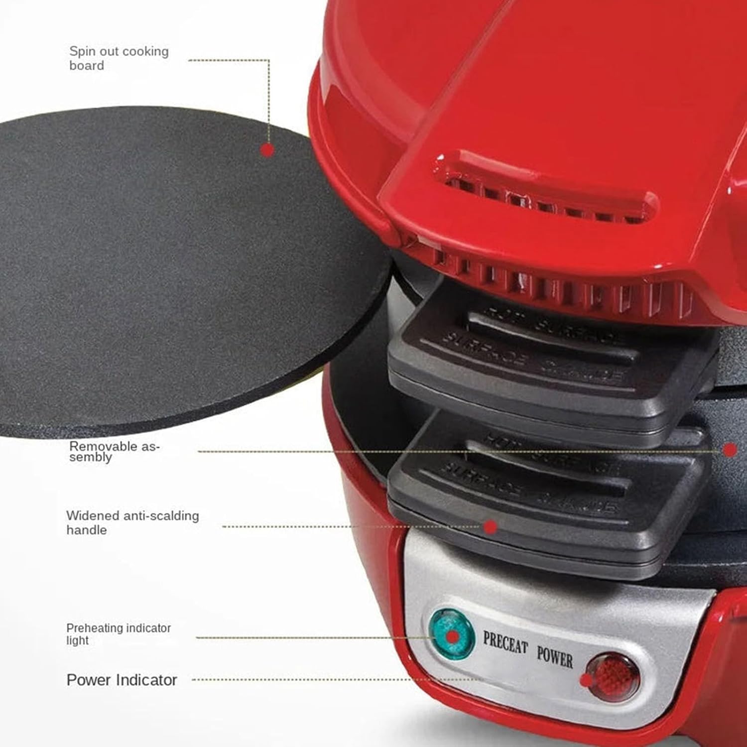 DomoStil™ Portable Burger Toaster + 4 holders as a gift