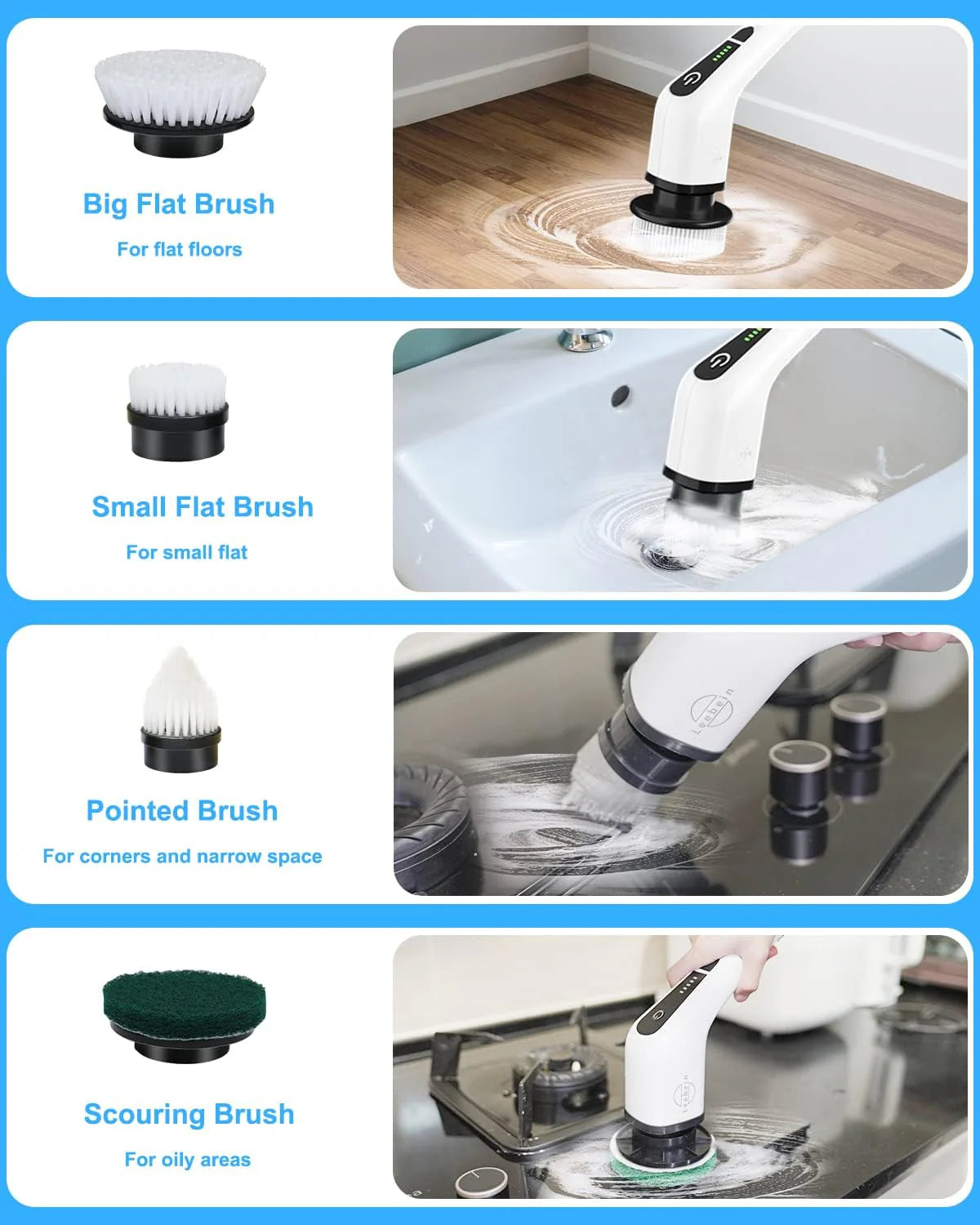 9 in 1 Electric Cleaning Brush