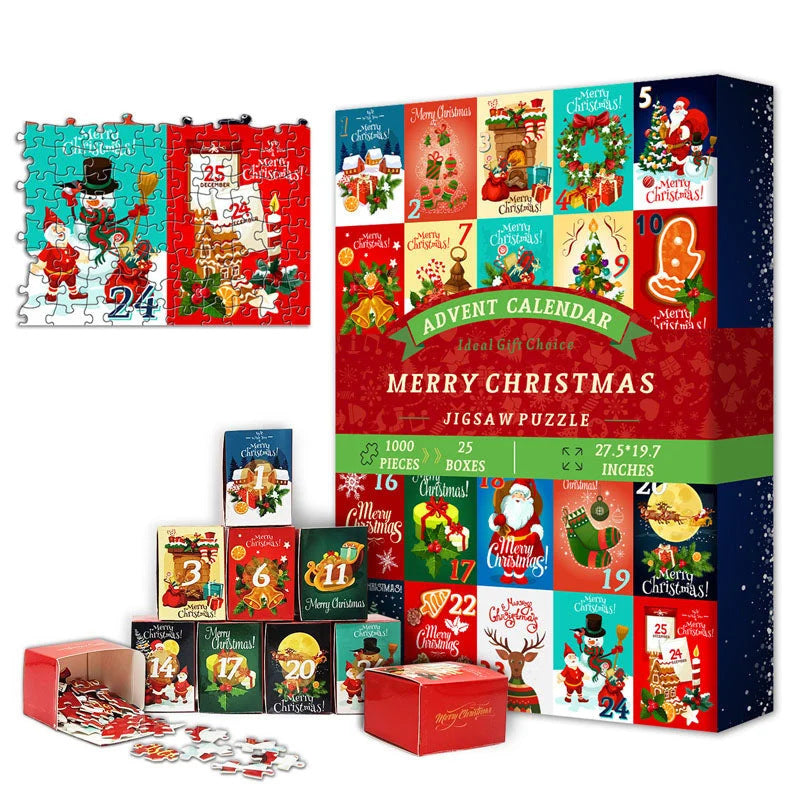 New 25 Boxes Christmas Advent Calendar Puzzle