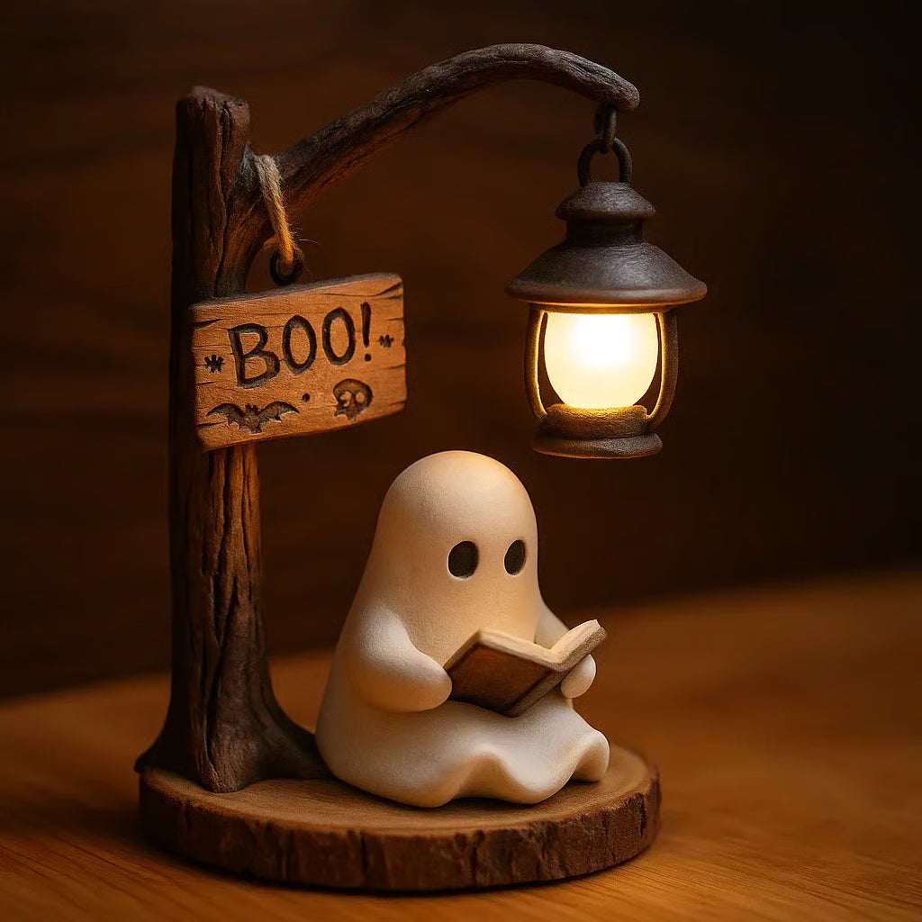 Cute Ghost Reading Lantern - BOO!(✨Same as in the video)