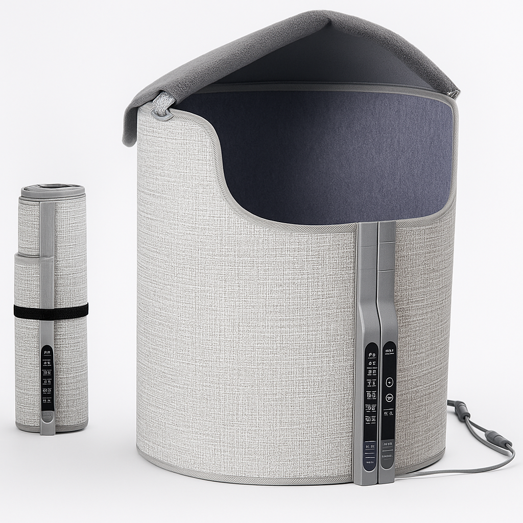 DomoStil™ Electric Feet Heater Digital Display Folding Portable Adjust