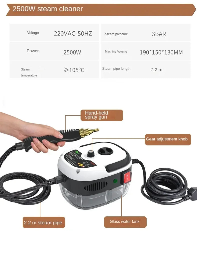 DomoStil™ Handheld High-Pressure Steam Cleaner