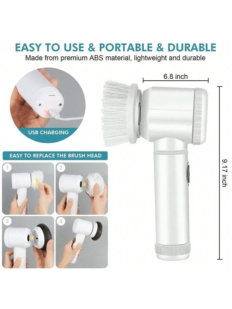 DomoStil™ Cordless Electric Cleaning Brush - Magic Brush 5 in 1