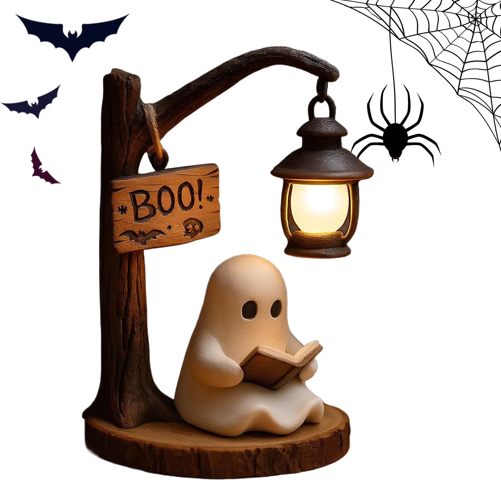 Cute Ghost Reading Lantern - BOO!(✨Same as in the video)