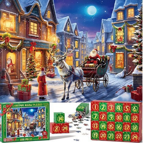 New 25 Boxes Christmas Advent Calendar Puzzle