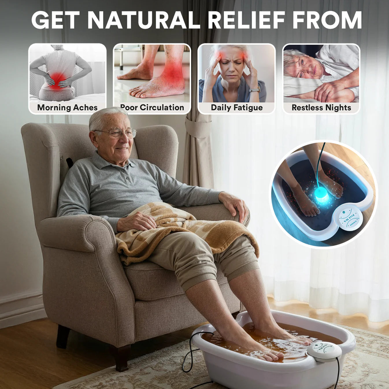 DomoStil™ Ionic Foot Bath+ Basin